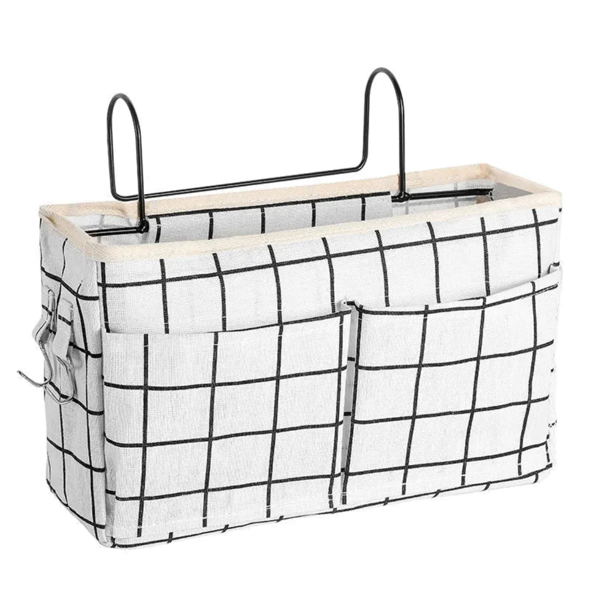 Bedside Fence Storage Box Basket Hanging Bag