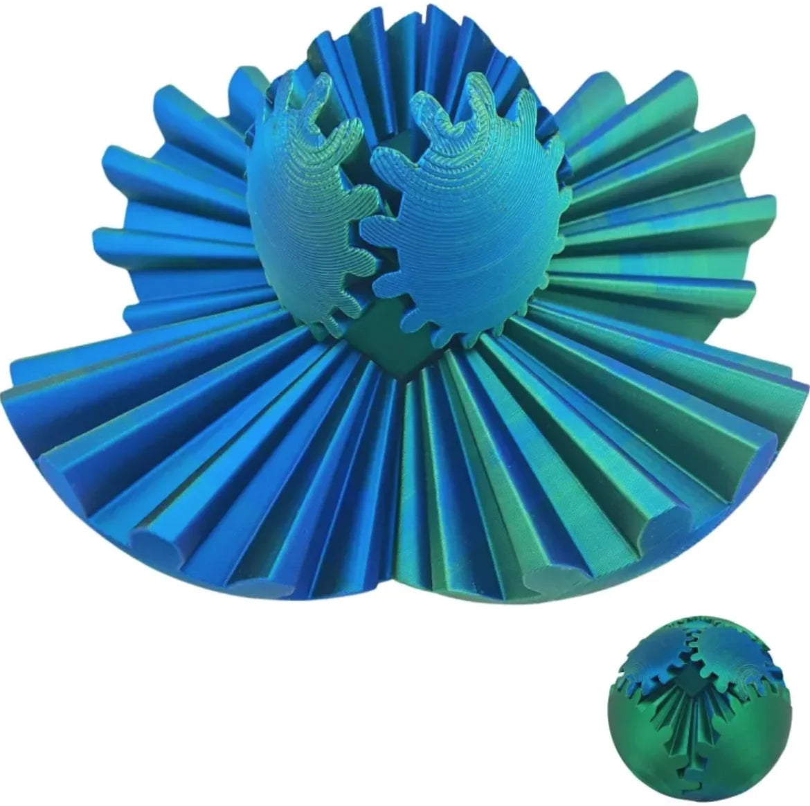 3D Printed Rotating Gear Ball